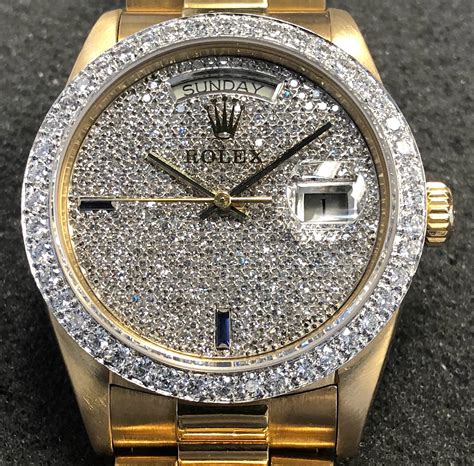 rolex золотой|rolex gold diamond dial.